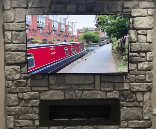 Stone Slips Fireplace