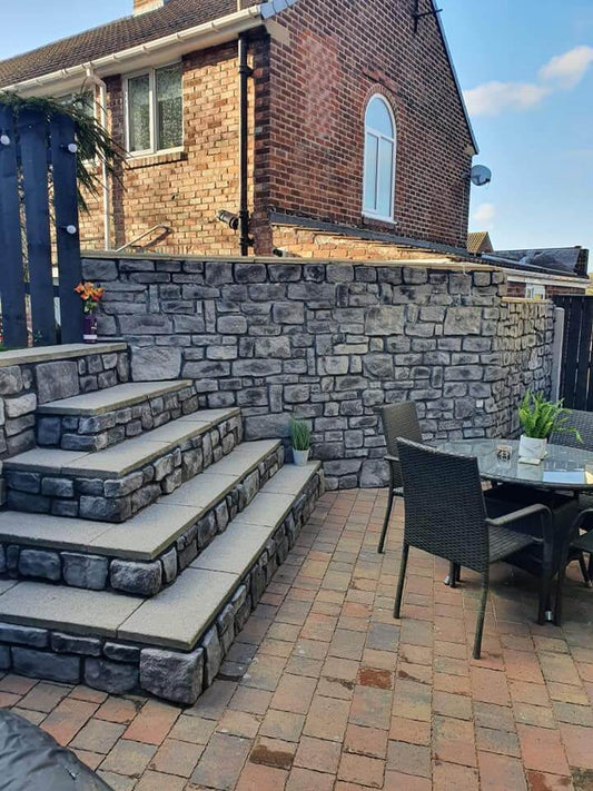 Using Our Cotswold Blend Stone Cladding Outside