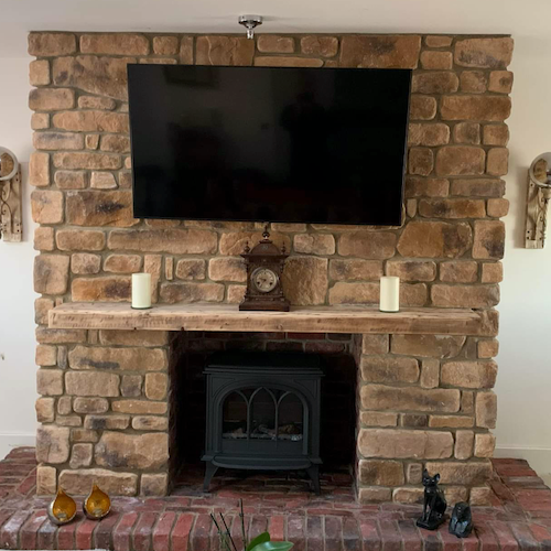 Stone Cladding - Burnt Buff Blend - Stone Slips