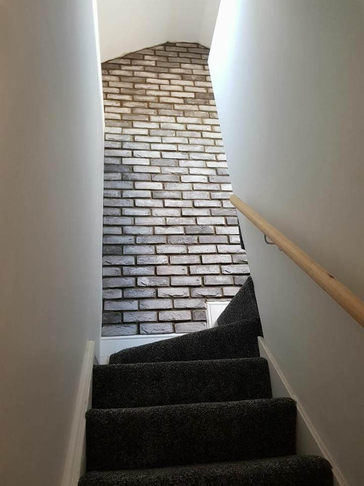 Padstow Salt Grey Brick Slips | Brick Tiles