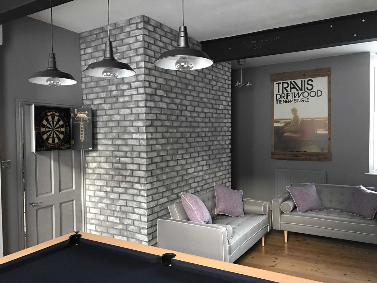 Padstow Salt Grey Brick Slips | Brick Tiles