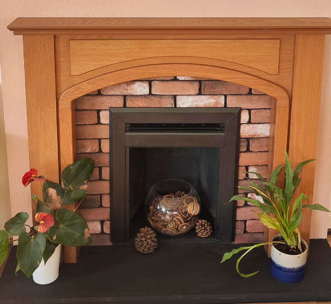 Tiling a curved wall using brick slips