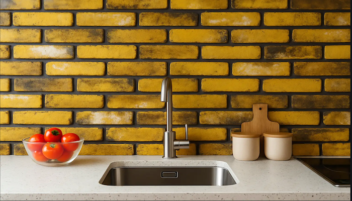 London Weathered Yellow Brick Slips | Brick Tiles