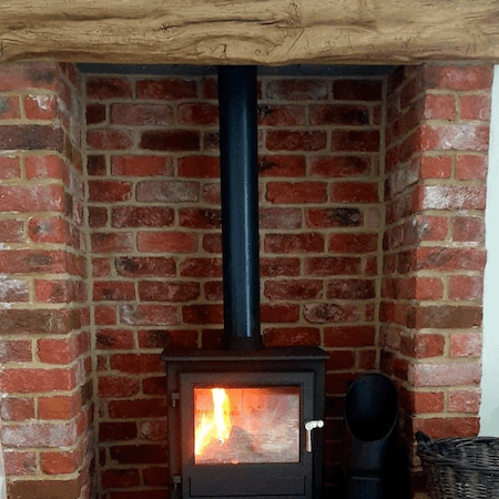 Cottage Red Fireplace Brick Slips