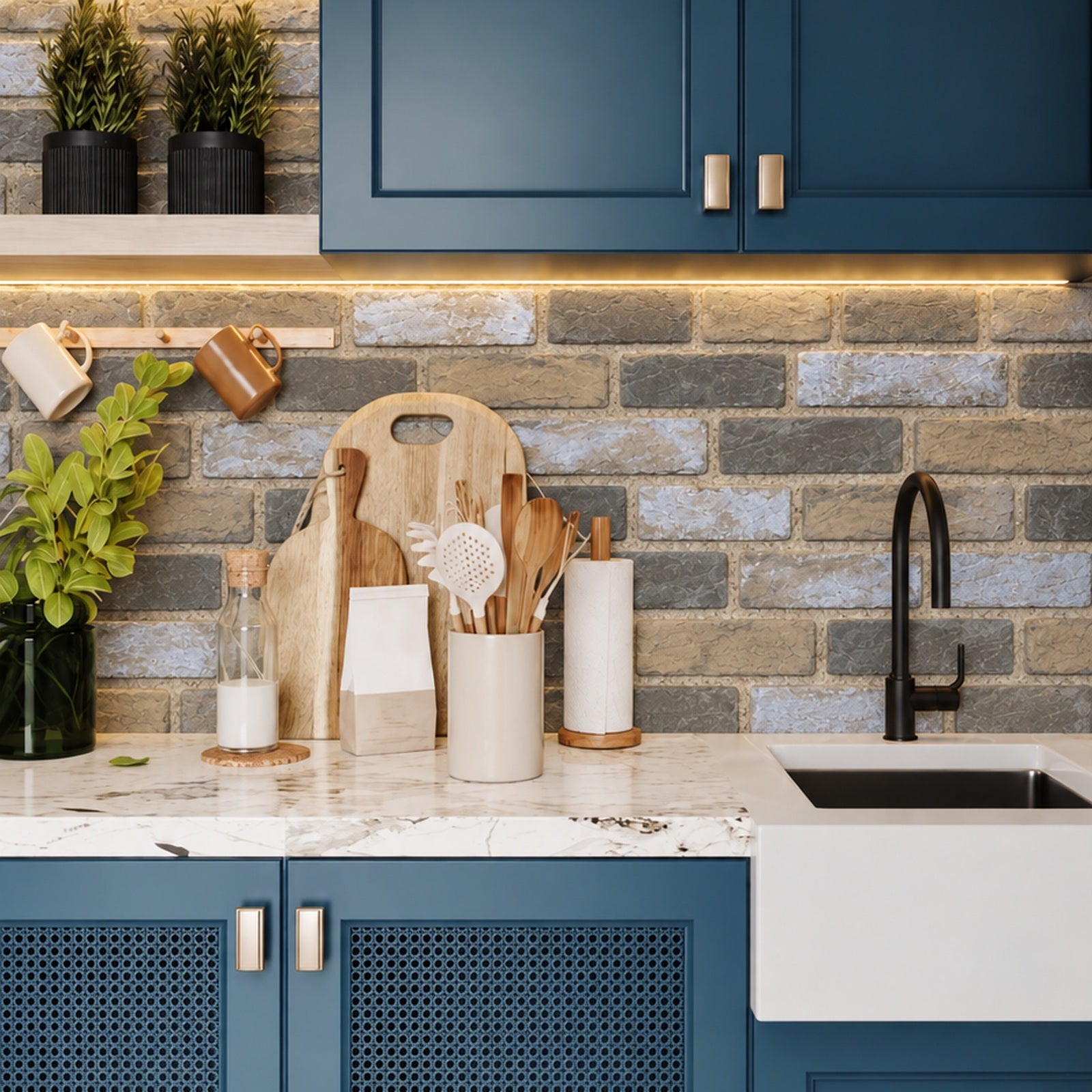 Heritage Ash Blend Brick Slips