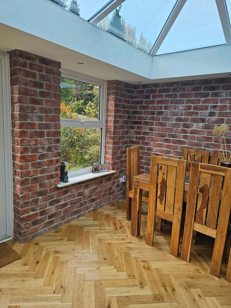 Brick Slips | Rustic Cottage Red Blend | Brick Slip Tiles