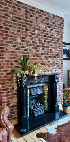 Antique fireplace brick slips